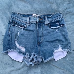 PINK Ripped Jean Shorts size 2